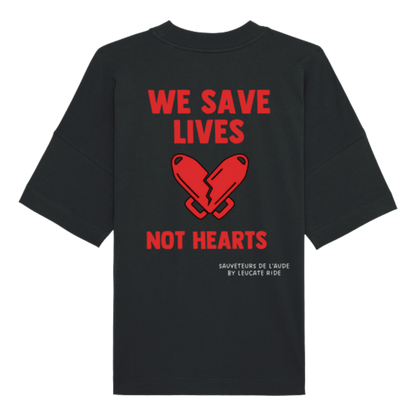 T-Shirt Oversize We save lives not hearts