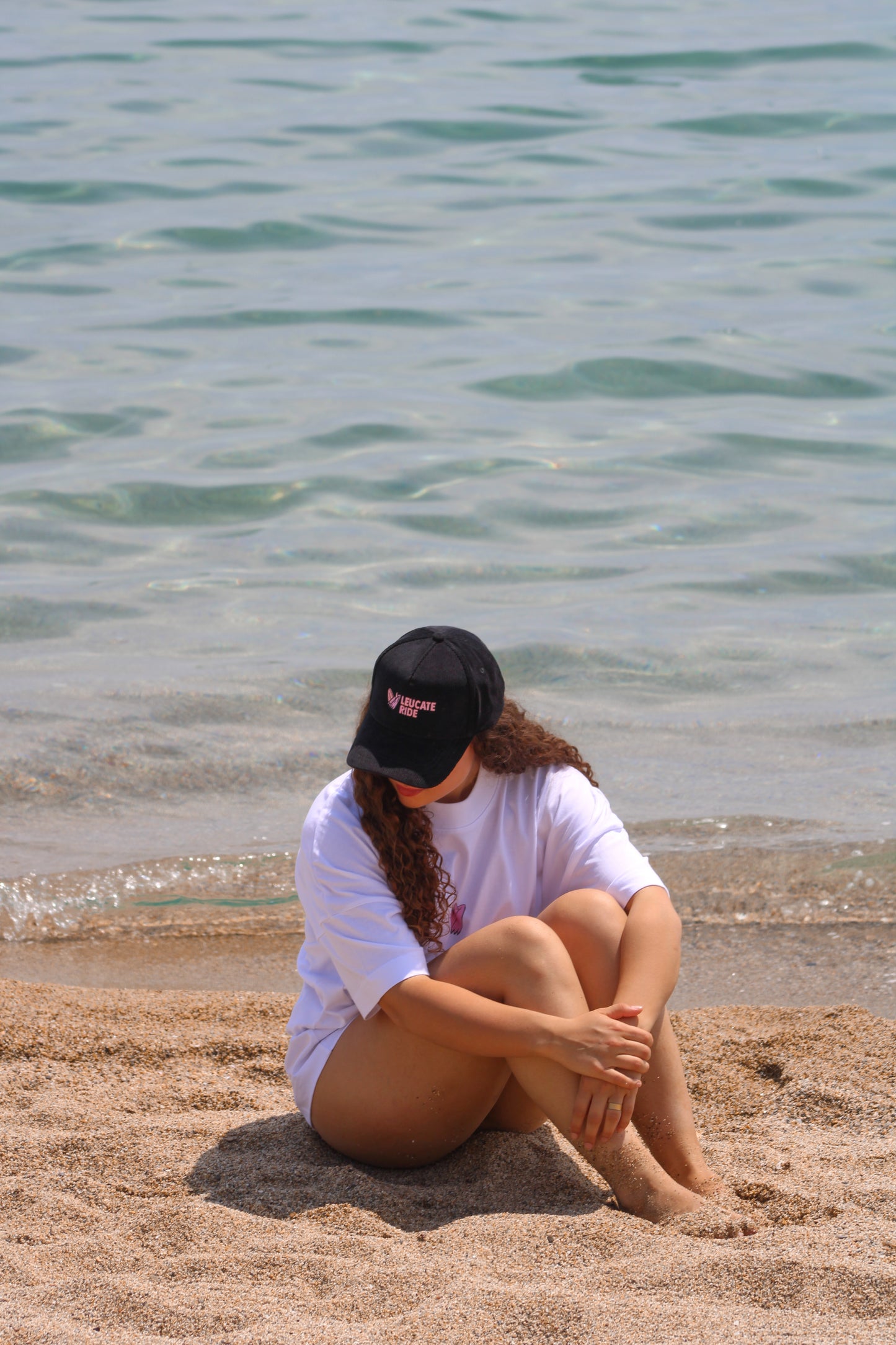 Casquette en velours noir
